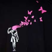 Blown Away Suicide Butterflies Banksy Shirt